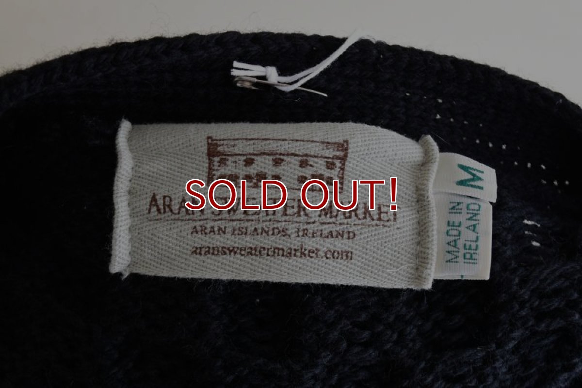 画像5: ARAN SWEATER MARKET フィッシャーマンニットカーディガン　 "MADE IN IRELAND"　 表記M  (5)