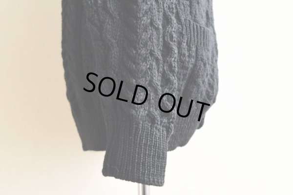 画像11: ARAN SWEATER MARKET フィッシャーマンニットカーディガン　 "MADE IN IRELAND"　 表記M 