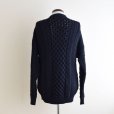 画像3: ARAN SWEATER MARKET フィッシャーマンニットカーディガン　 "MADE IN IRELAND"　 表記M 