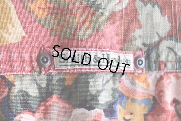 画像6: Smith&Hawken ボタニカル柄カバーオール　 "MADE IN USA"　 表記L 