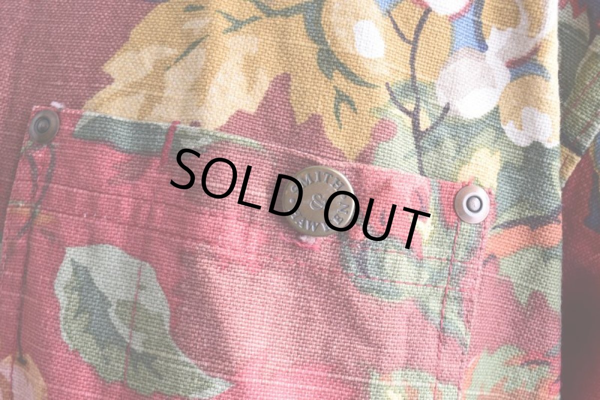 画像10: Smith&Hawken ボタニカル柄カバーオール　 "MADE IN USA"　 表記S  (10)