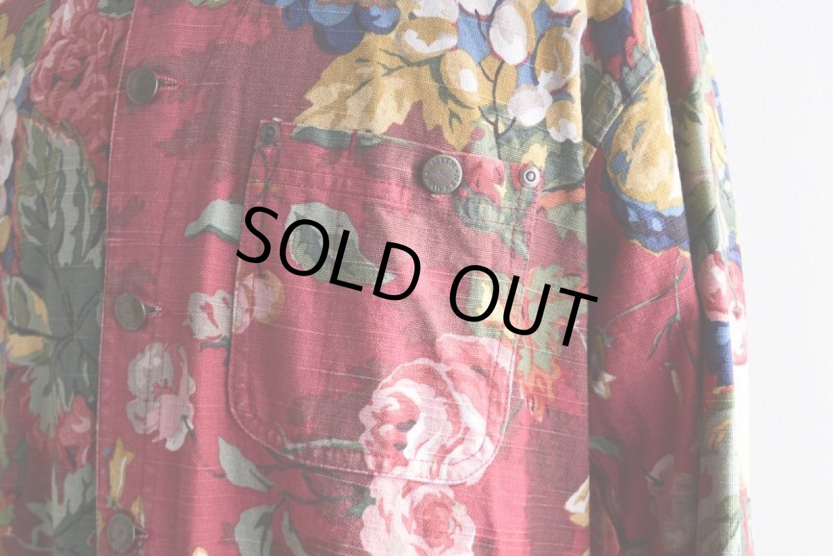 画像9: Smith&Hawken ボタニカル柄カバーオール　 "MADE IN USA"　 表記S  (9)