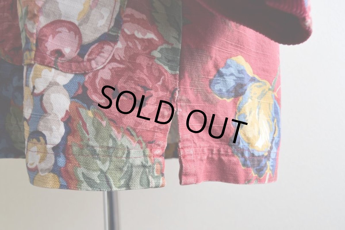 画像13: Smith&Hawken ボタニカル柄カバーオール　 "MADE IN USA"　 表記S  (13)