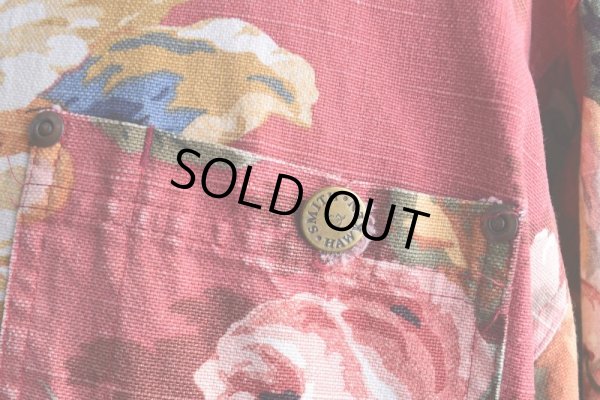 画像10: Smith&Hawken ボタニカル柄カバーオール　 "MADE IN USA"　 表記L 