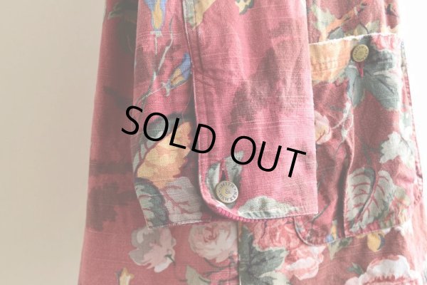 画像14: Smith&Hawken ボタニカル柄カバーオール　 "MADE IN USA"　 表記L 