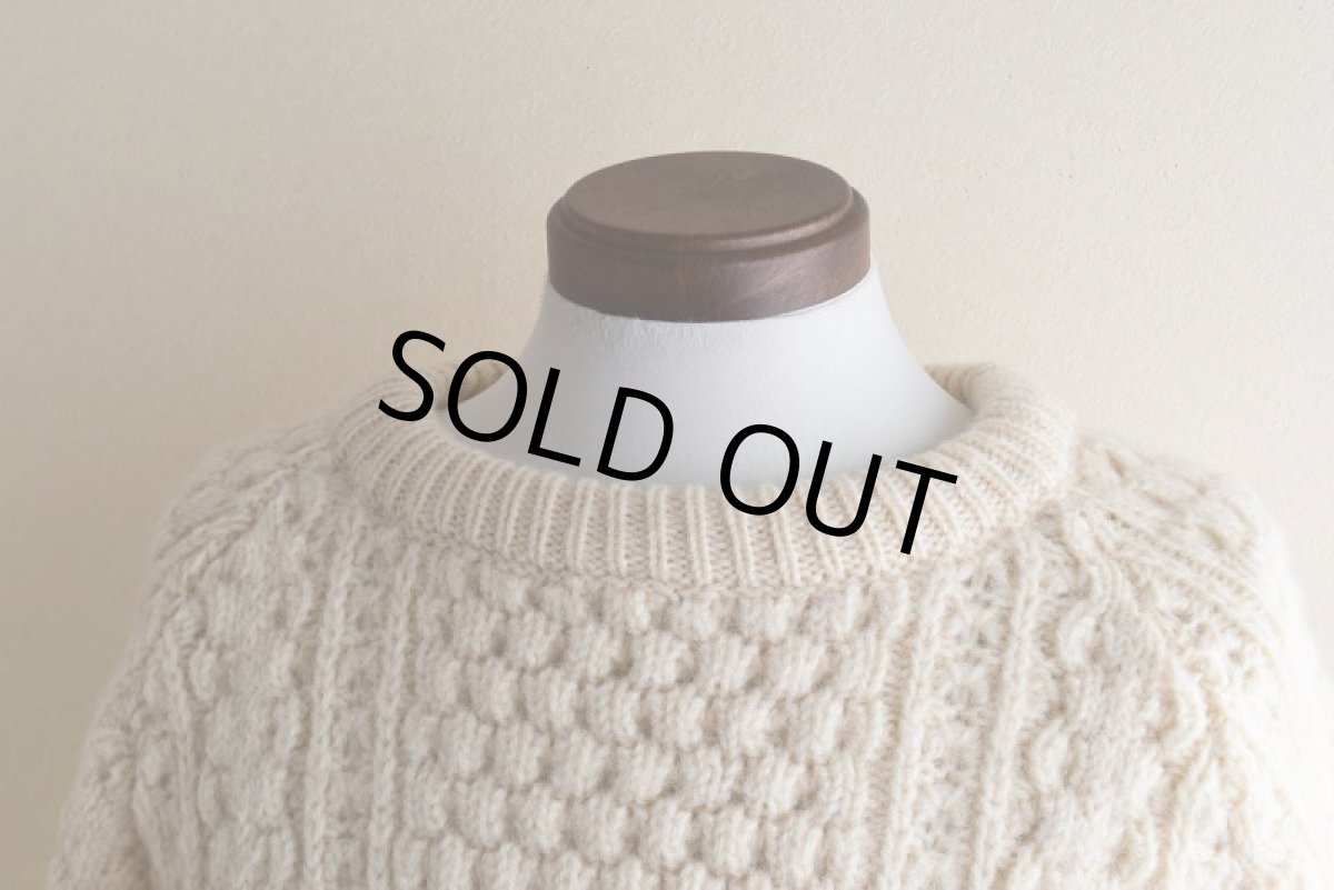 画像8: Quill Knit フィッシャーマンセーター　 "MADE IN IRELAND"　 表記44  (8)