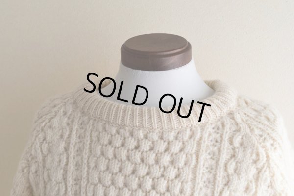 画像8: Quill Knit フィッシャーマンセーター　 "MADE IN IRELAND"　 表記44 