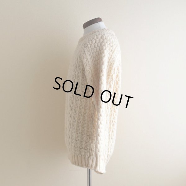 画像4: Quill Knit フィッシャーマンセーター　 "MADE IN IRELAND"　 表記44 