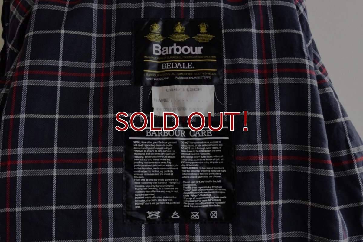 画像6: 1990s Barbour BEDALE オイルドジャケット　 "MADE IN ENGLAND"　 表記44  (6)