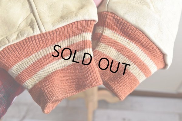 画像15: 1960s BAILEY AND HIMES 袖レザースタジャン　 表記44 