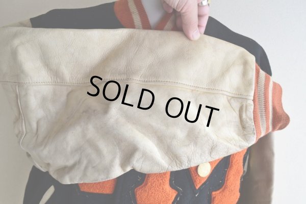 画像19: 1960s BAILEY AND HIMES 袖レザースタジャン　 表記44 