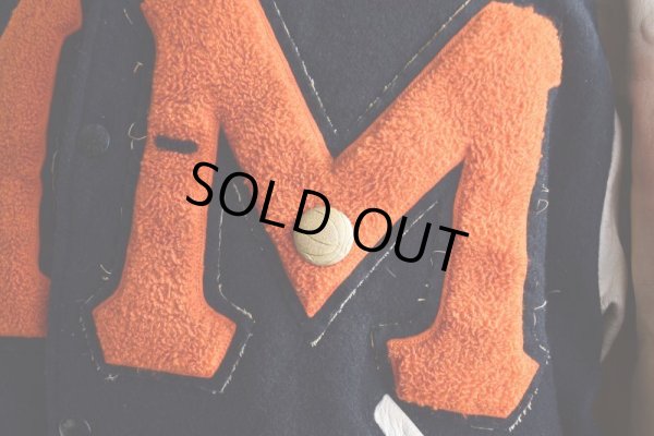 画像10: 1960s BAILEY AND HIMES 袖レザースタジャン　 表記44 