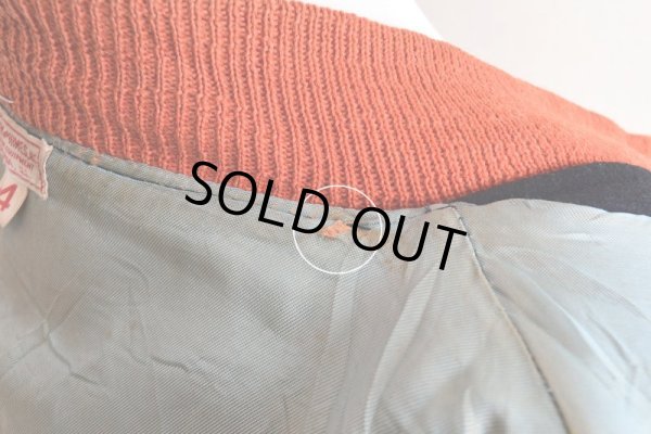 画像23: 1960s BAILEY AND HIMES 袖レザースタジャン　 表記44 