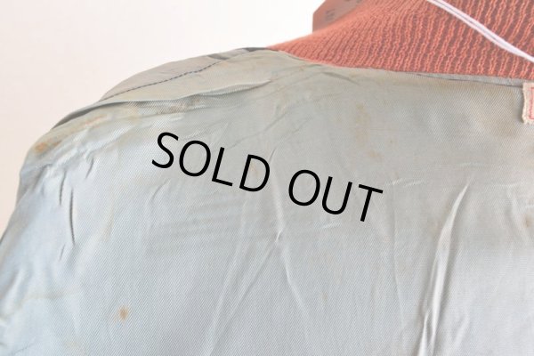 画像24: 1960s BAILEY AND HIMES 袖レザースタジャン　 表記44 