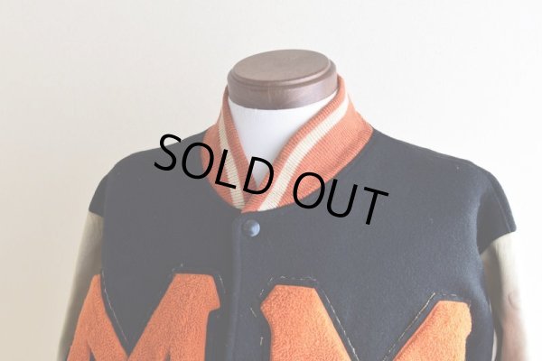 画像8: 1960s BAILEY AND HIMES 袖レザースタジャン　 表記44 