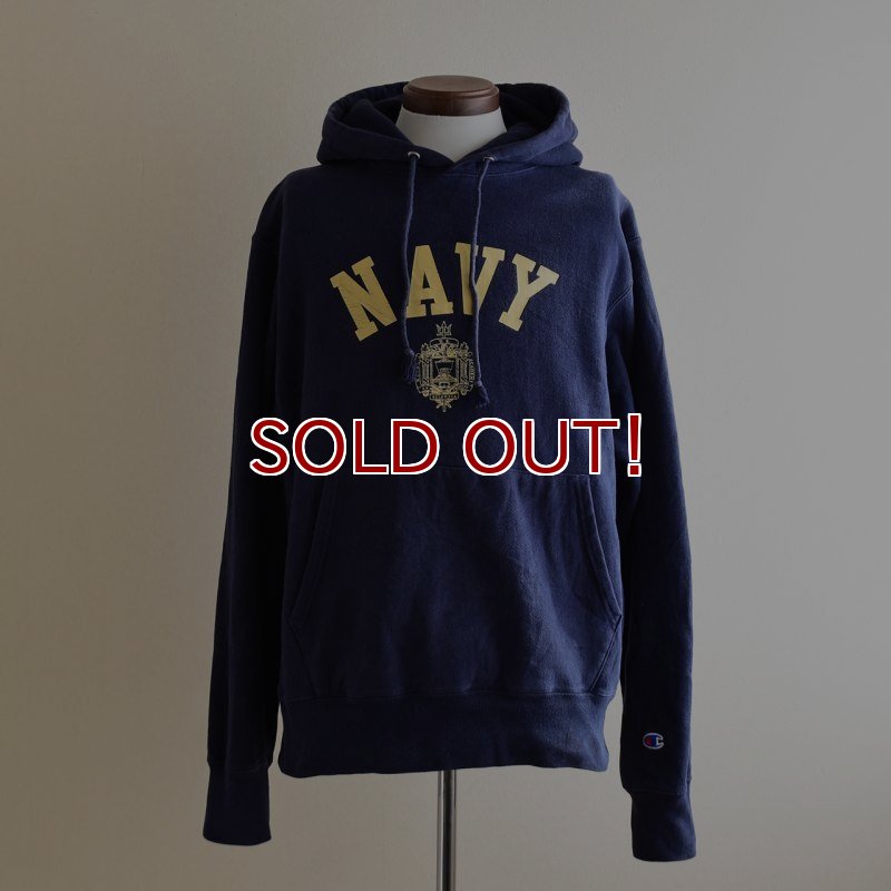 Champion US.NAVYリバースウィーブパーカー 表記M - 古着屋HamburgCafe Champion US.NAVYリバースウィーブパーカー 表記M - 古着屋HamburgCafe