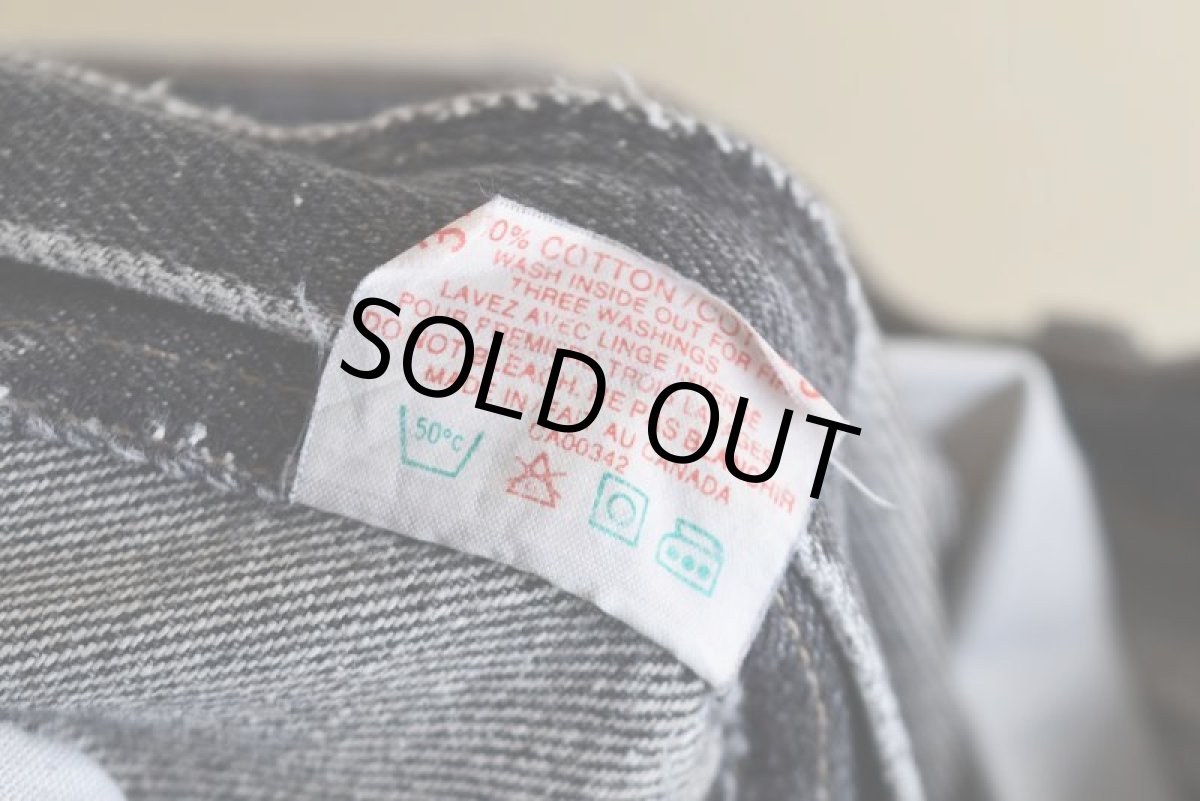 画像6: 1990s Levi's 619 ブラックデニム　  "MADE IN CANADA"　 表記W32 L32  (6)