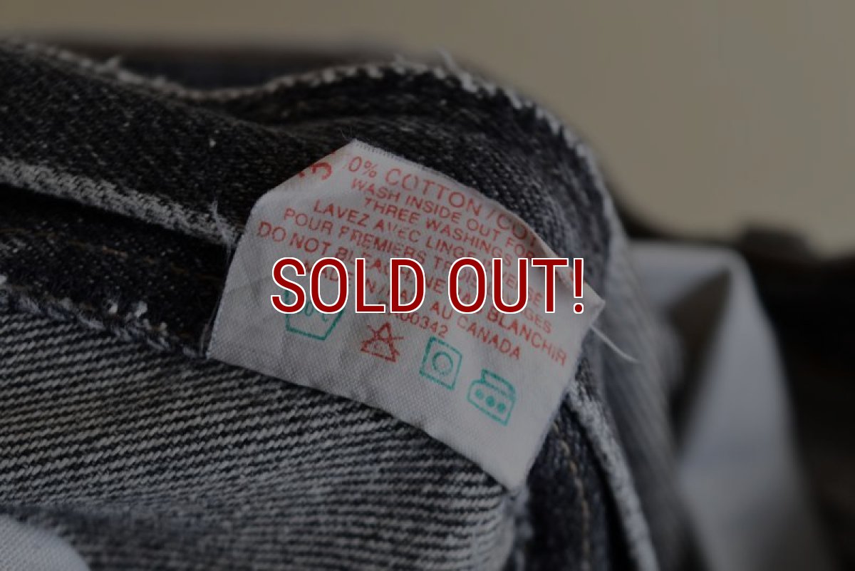 画像6: 1990s Levi's 619 ブラックデニム　  "MADE IN CANADA"　 表記W32 L32  (6)