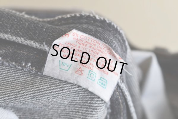 画像6: 1990s Levi's 619 ブラックデニム　  "MADE IN CANADA"　 表記W32 L32 