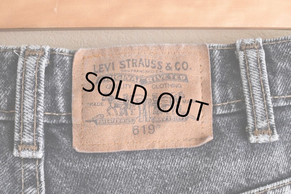 画像4: 1990s Levi's 619 ブラックデニム　  "MADE IN CANADA"　 表記W32 L32  (4)