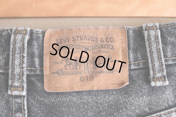 画像4: 1990s Levi's 619 ブラックデニム　  "MADE IN CANADA"　 表記W32 L32 