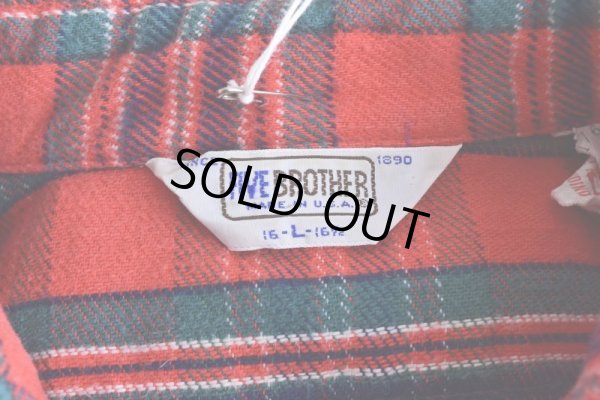 画像5: 1980s FIVEBROTHER ヘビーネルシャツ　  "MADE IN USA"　 表記L 