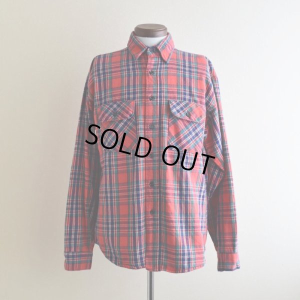 画像1: 1980s FIVEBROTHER ヘビーネルシャツ　  "MADE IN USA"　 表記L 