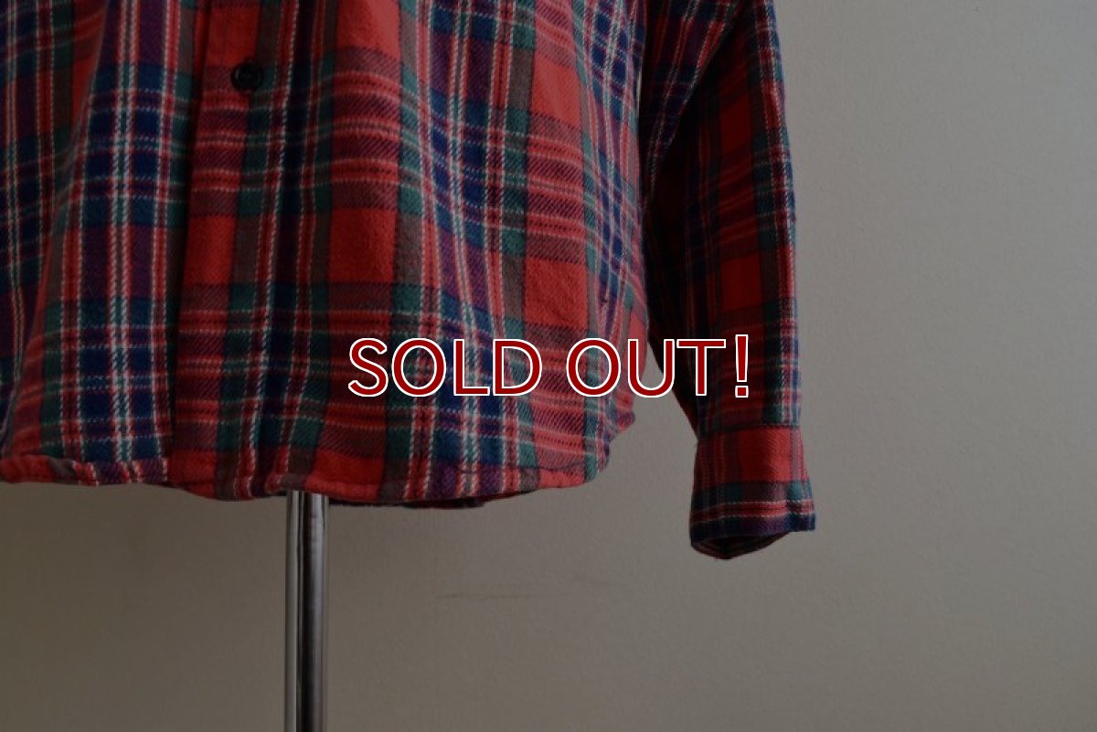 画像9: 1980s FIVEBROTHER ヘビーネルシャツ　  "MADE IN USA"　 表記L  (9)