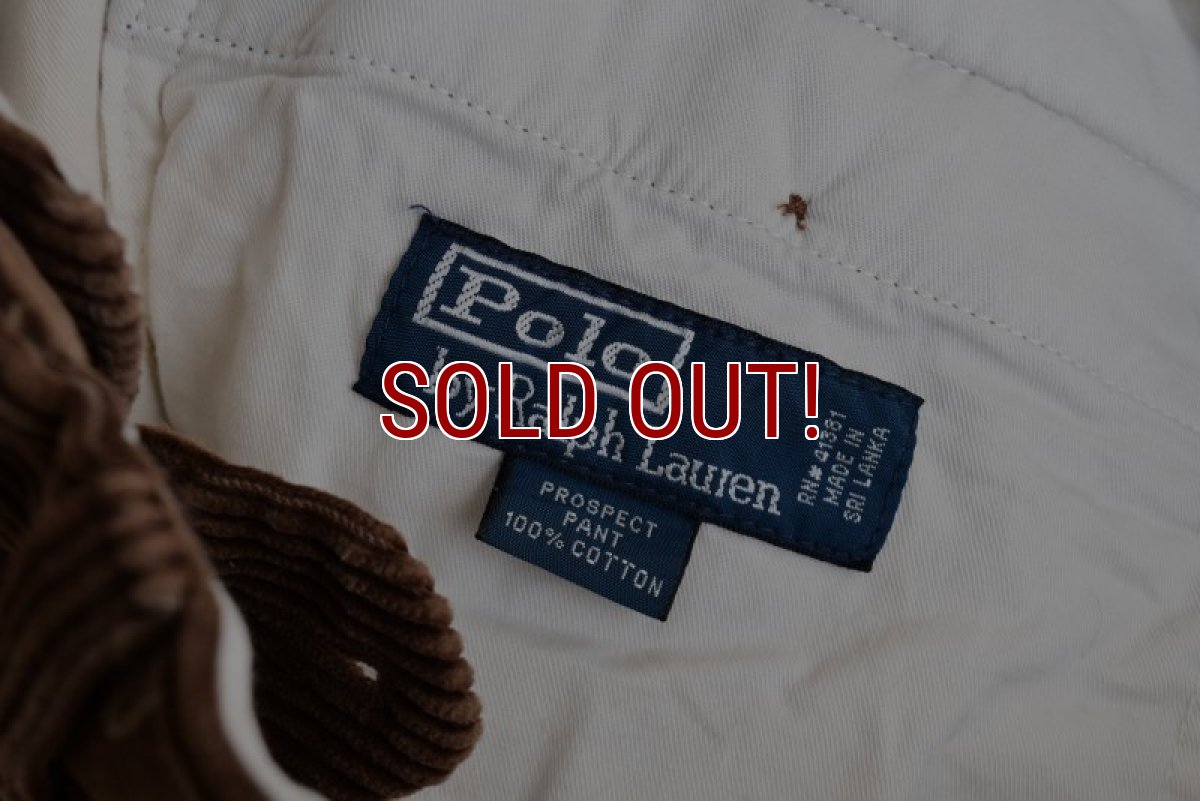 画像4: Polo by RalphLauren 太畝コーデュロイパンツ　  "PROSPECT PANT"　 表記33×32  (4)