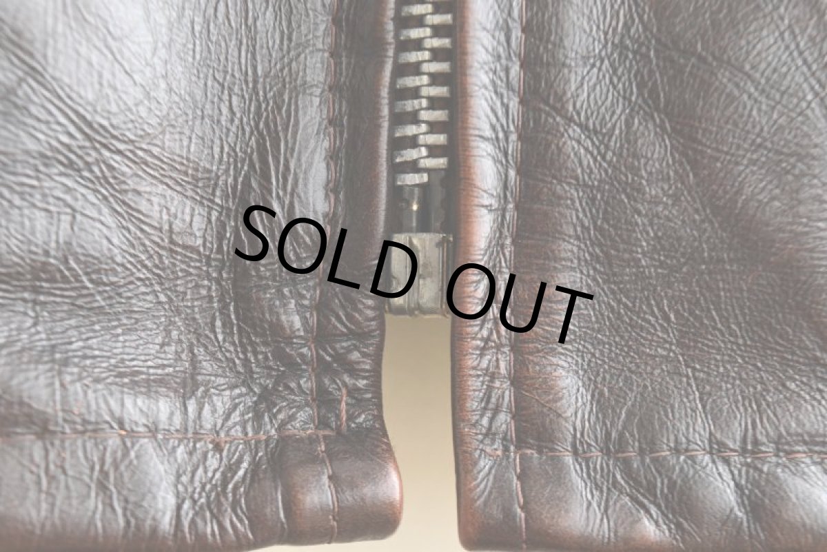 画像13: 1970s Lesco LEATHERS シングルライダースジャケット　 表記42  (13)