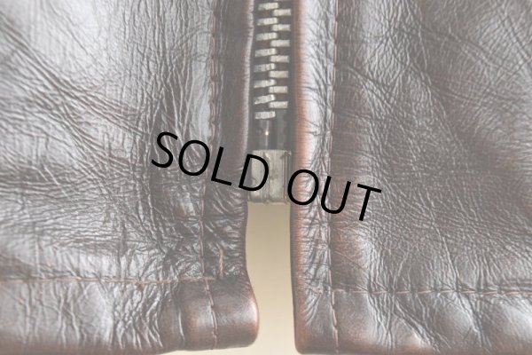 画像13: 1970s Lesco LEATHERS シングルライダースジャケット  表記42