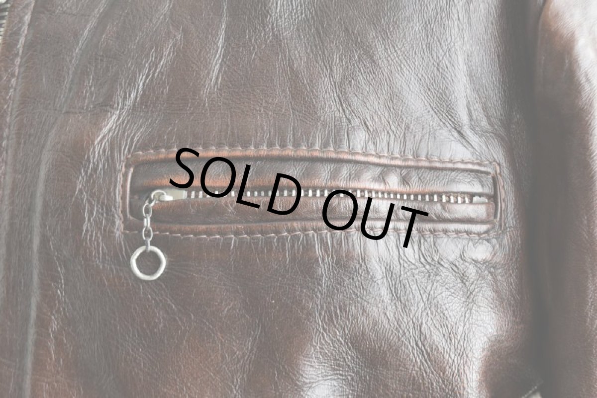 画像11: 1970s Lesco LEATHERS シングルライダースジャケット　 表記42  (11)