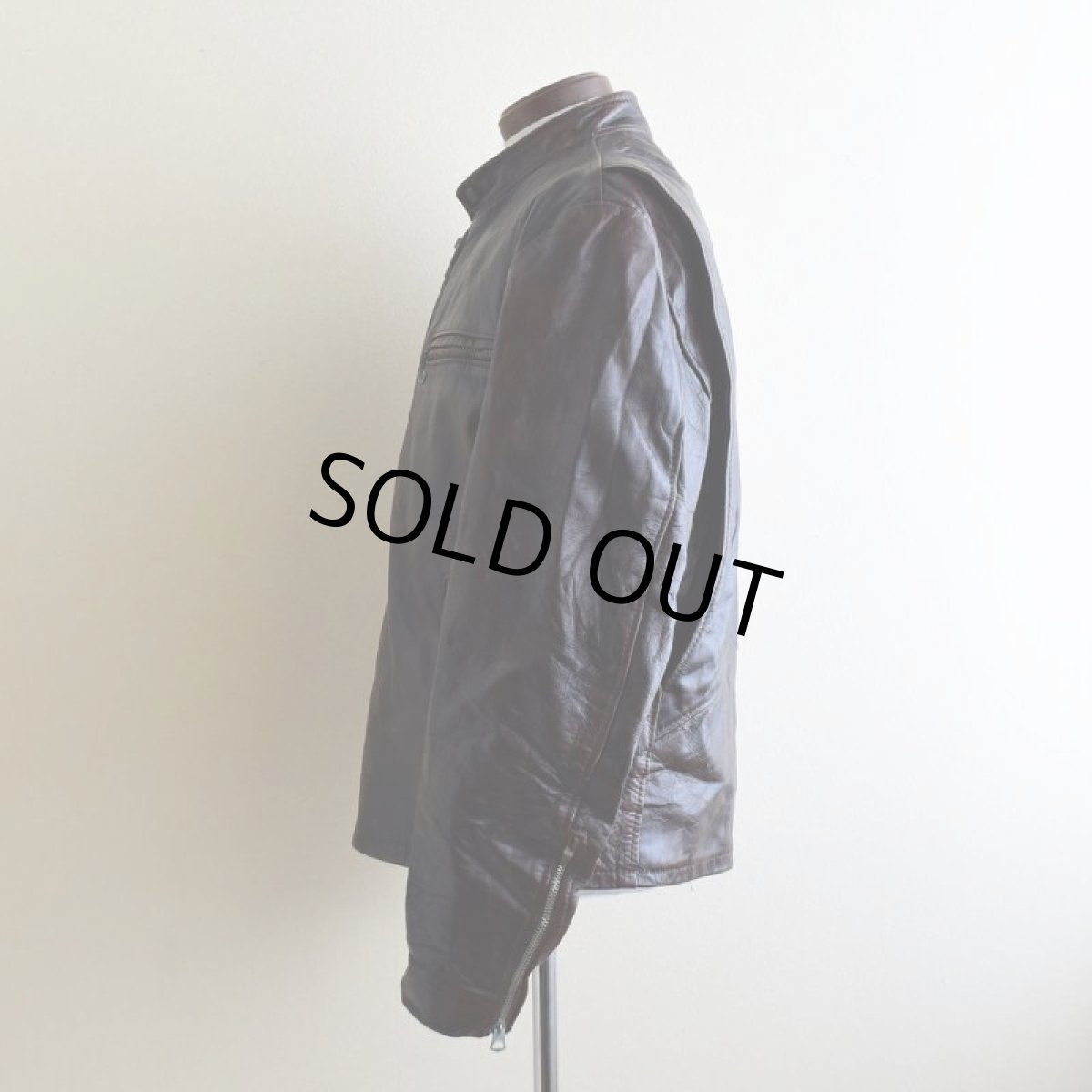 画像4: 1970s Lesco LEATHERS シングルライダースジャケット　 表記42  (4)