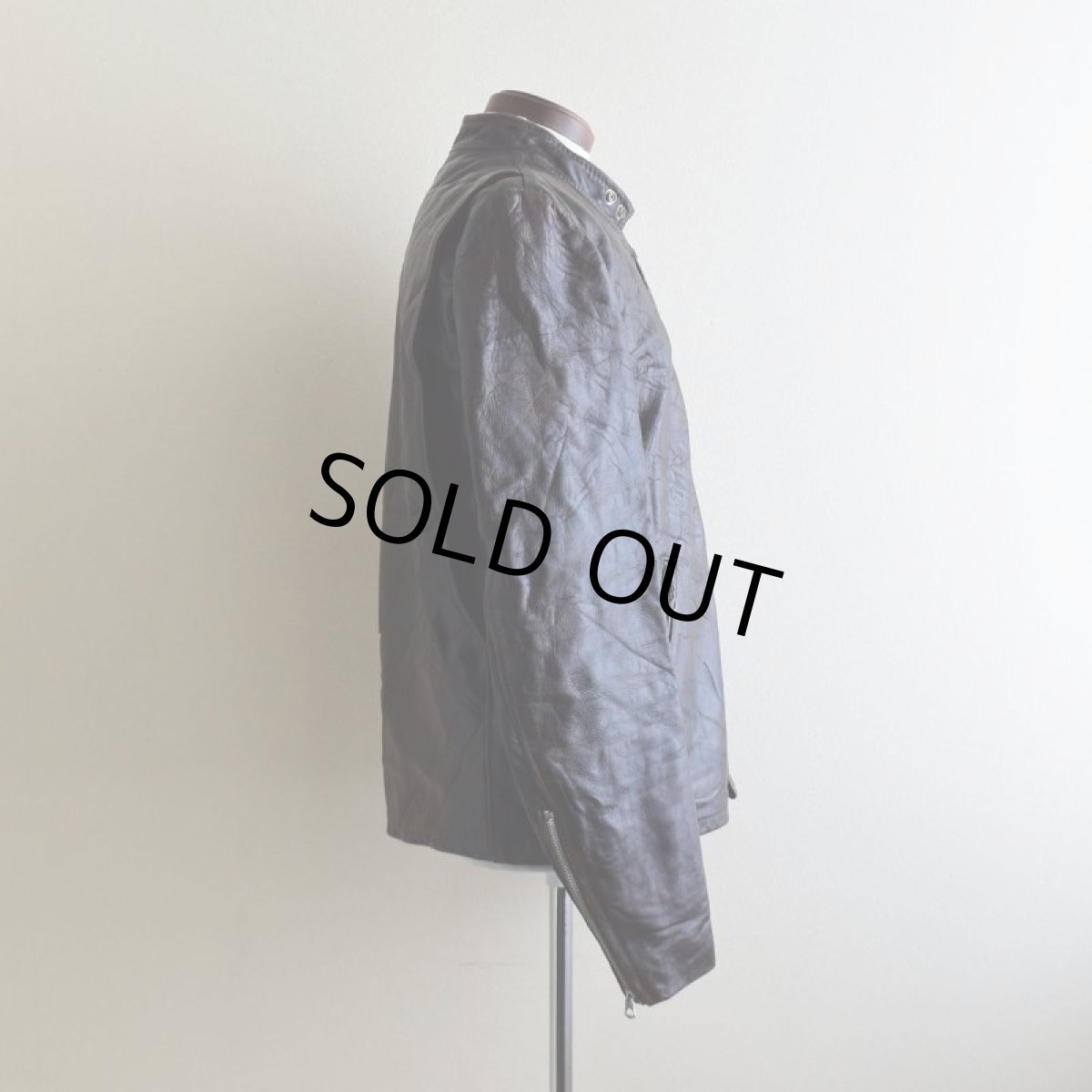 画像2: 1970s Lesco LEATHERS シングルライダースジャケット　 表記42  (2)