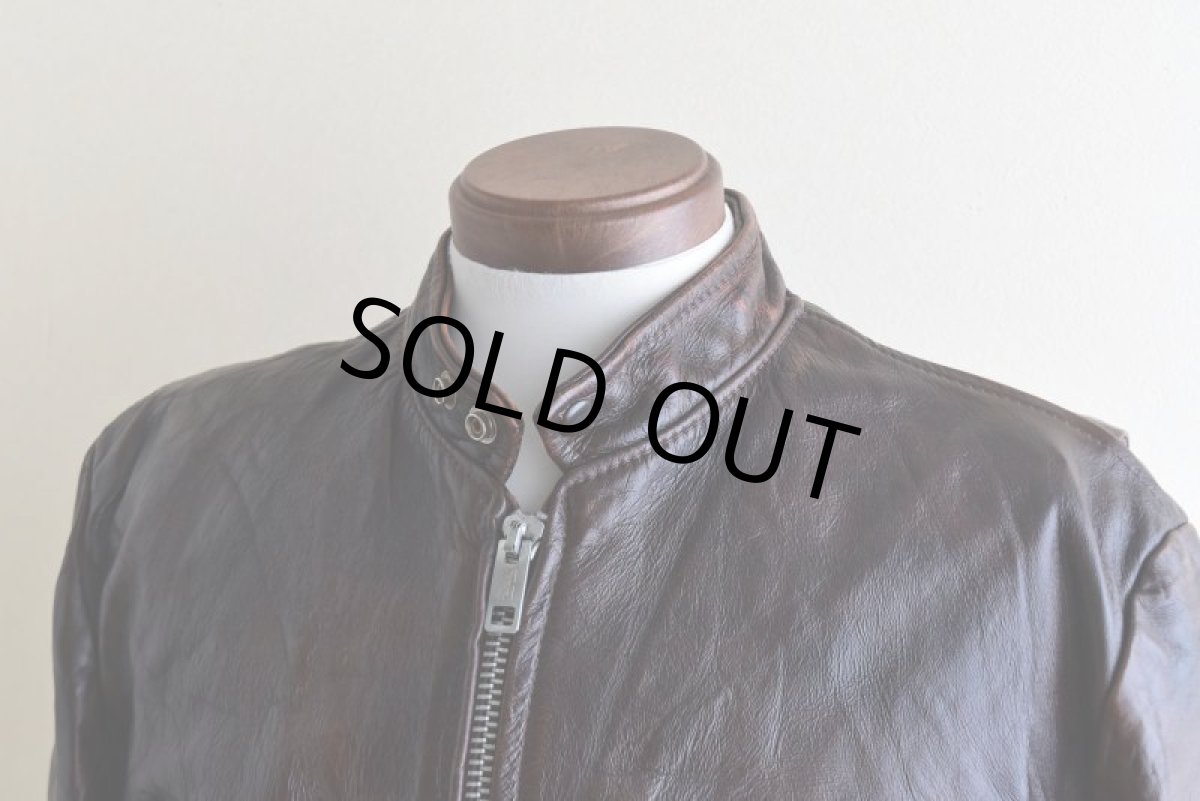 画像8: 1970s Lesco LEATHERS シングルライダースジャケット　 表記42  (8)