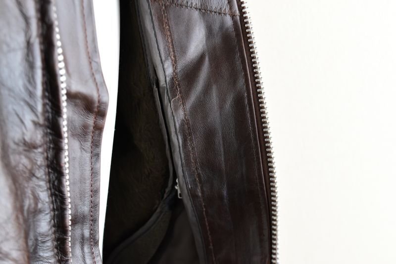 1970s Lesco LEATHERS シングルライダースジャケット 表記42 - 古着屋