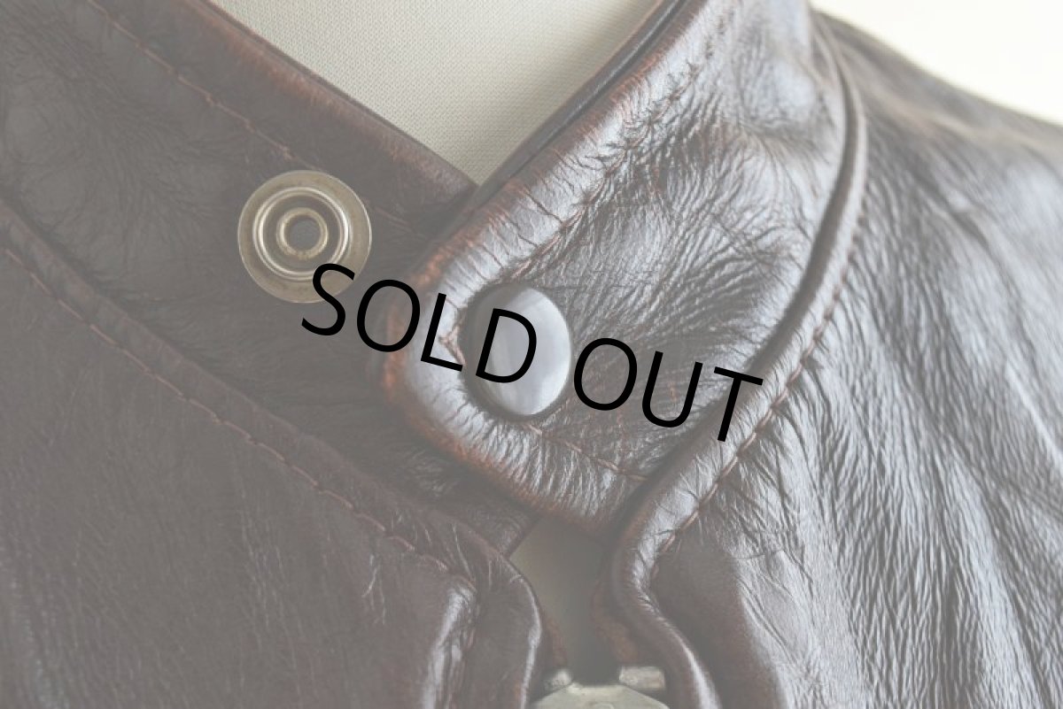 画像9: 1970s Lesco LEATHERS シングルライダースジャケット　 表記42  (9)