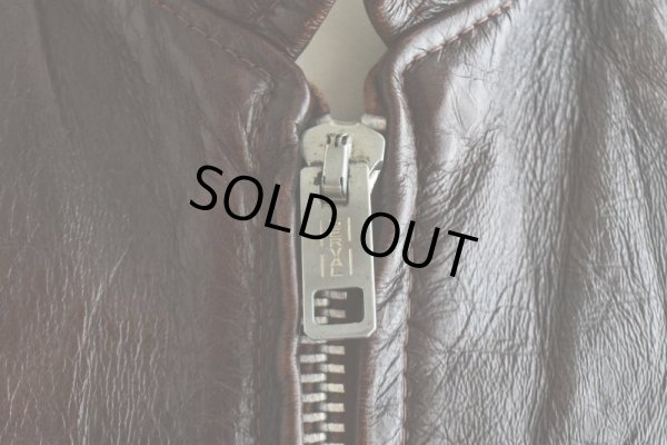 画像10: 1970s Lesco LEATHERS シングルライダースジャケット  表記42