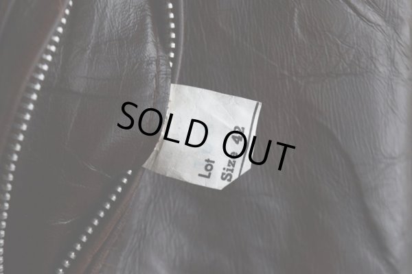 画像14: 1970s Lesco LEATHERS シングルライダースジャケット  表記42