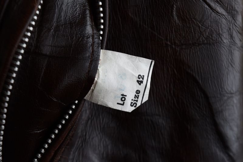 1970s Lesco LEATHERS シングルライダースジャケット 表記42 - 古着屋