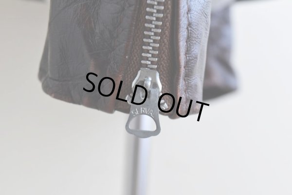 画像19: 1970s Lesco LEATHERS シングルライダースジャケット  表記42