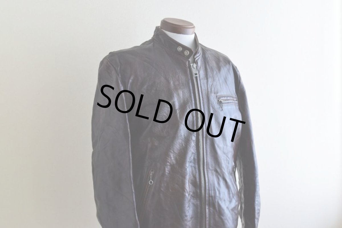 画像7: 1970s Lesco LEATHERS シングルライダースジャケット　 表記42  (7)