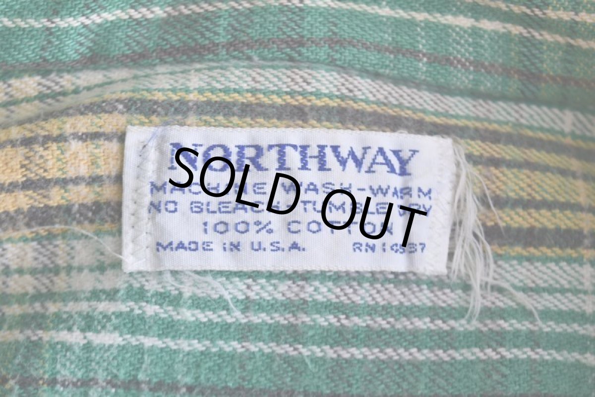 画像5: 1970s NORTHWAY ヘビーネルシャツ　 "MADE IN USA"　 実寸L  (5)