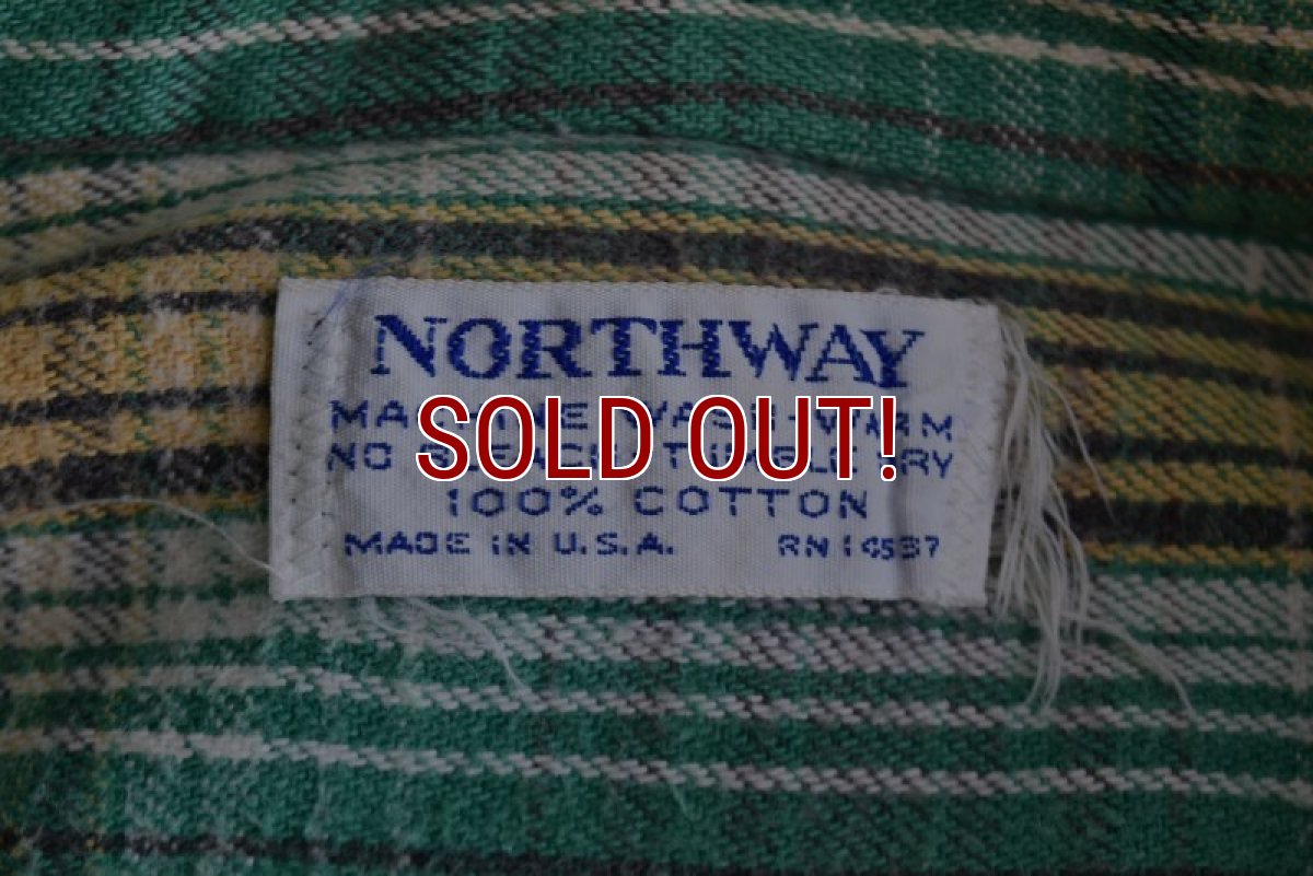 画像5: 1970s NORTHWAY ヘビーネルシャツ　 "MADE IN USA"　 実寸L  (5)