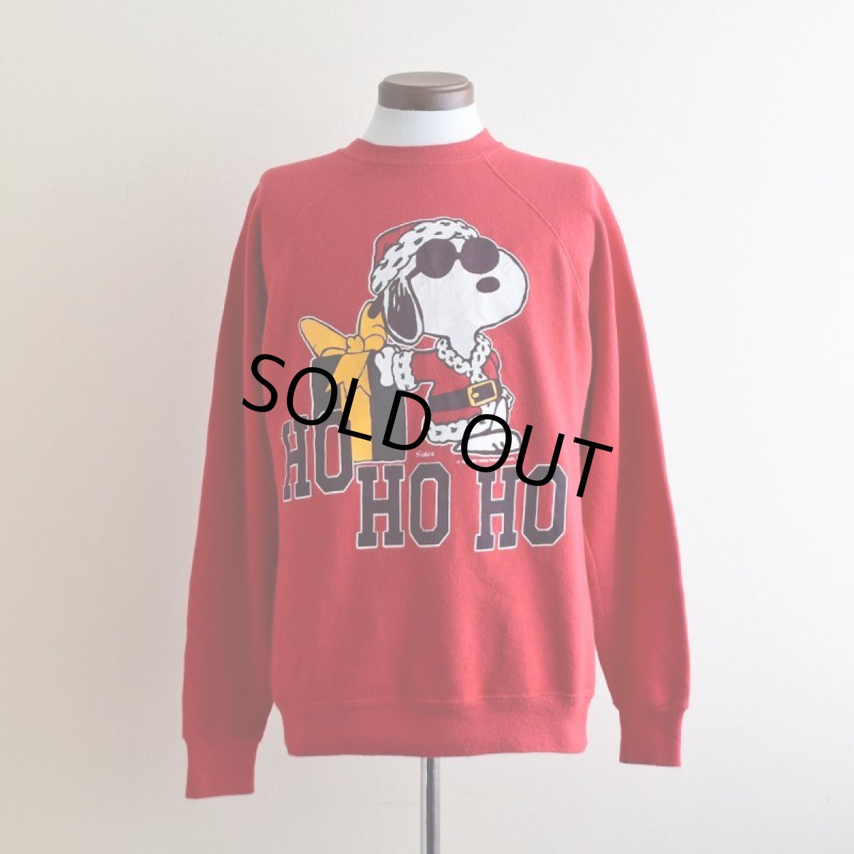 画像1: 1970-80s ARTEX SNOOPY JOE COOL クリスマス スウェット 　 "MADE IN USA"　 表記M  (1)