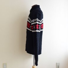 画像4: Polo by RalphLauren 雪柄ウールセーター　 "HAND KNIT"　 表記L  (4)