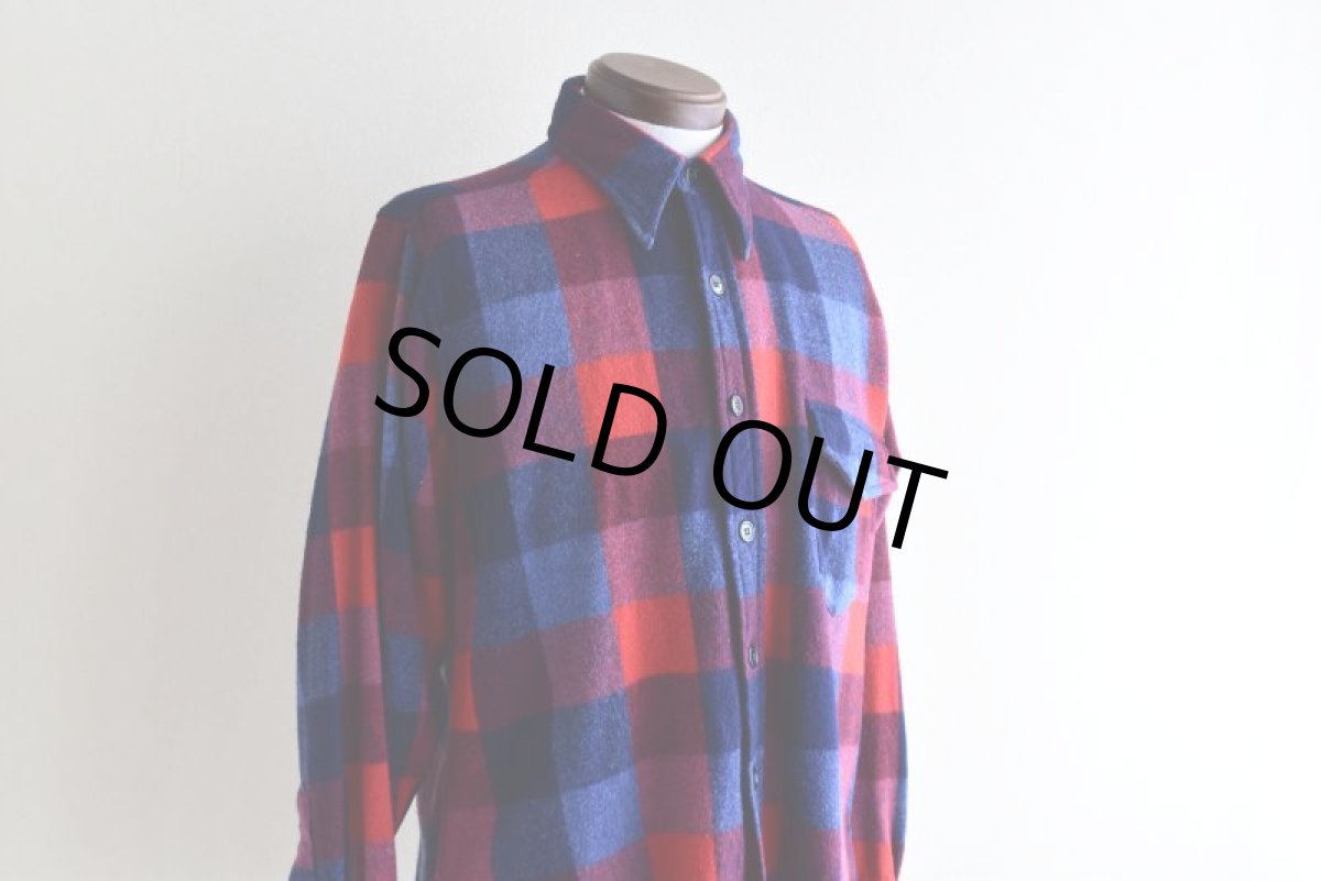 画像6: 1940s McGREGOR マチ付きウールシャツ　 表記M  (6)