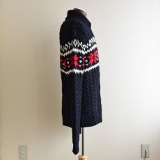 画像2: Polo by RalphLauren 雪柄ウールセーター　 "HAND KNIT"　 表記L  (2)