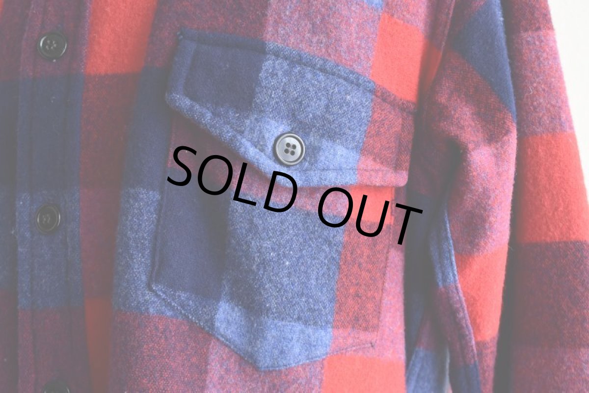 画像9: 1940s McGREGOR マチ付きウールシャツ　 表記M  (9)