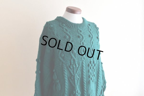 画像7: Athena Designs アランセーター　 "MADE IN IRELAND"　 実寸L 